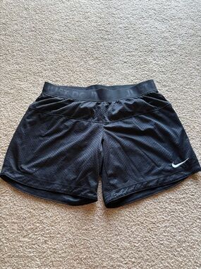 Nike Women's Black Performance Mesh Shorts